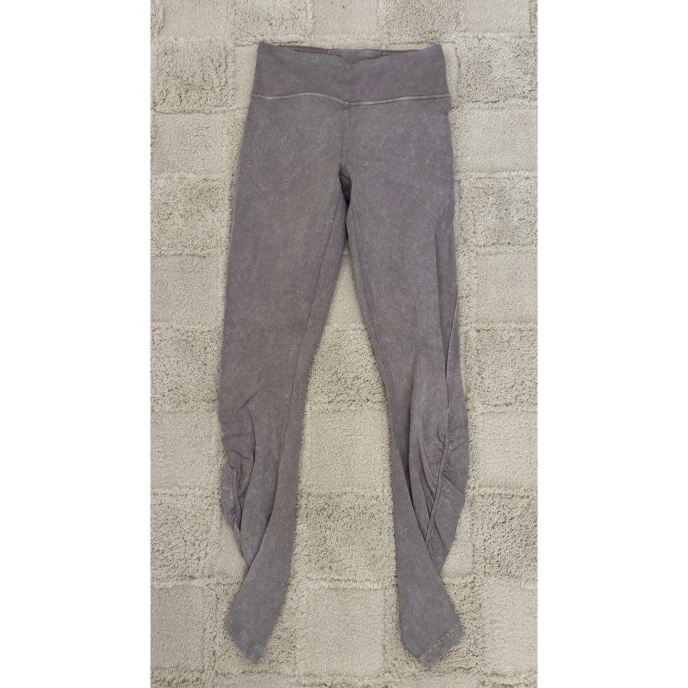 Lululemon Inner Glow Tight 28" Washed Half Moon Waistband Practice Cotton